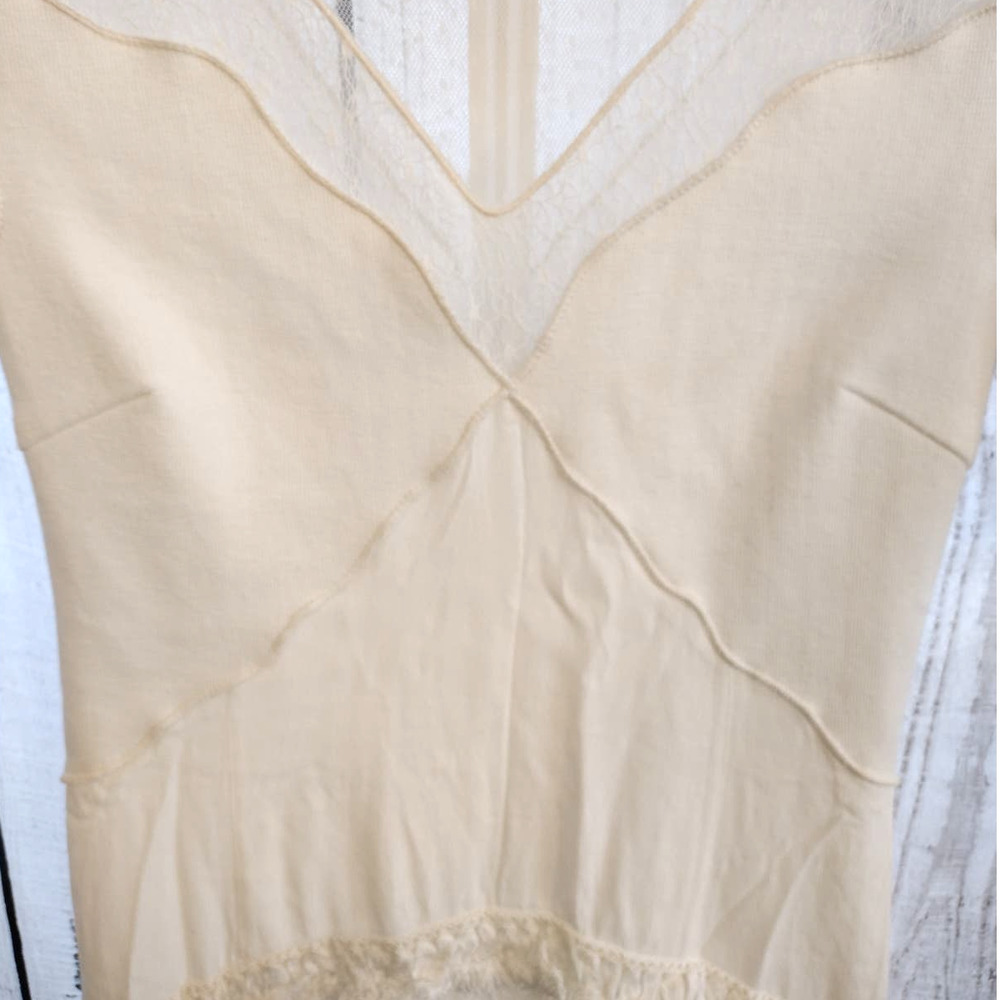 Snidel | Ivory White Lace Patchwork Mixed Media D… - image 5